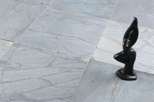 Polished Silver Shine Quartzite Stone