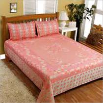 Chiffon Embroidered Bed Sheets, For Home, Hotel, Size : Multisizes