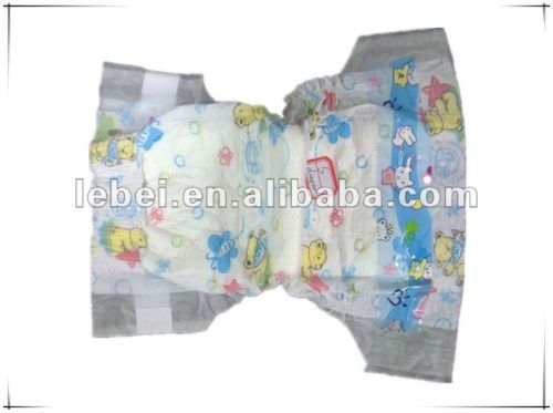 Non Woven Fabric Super Absorbent Disposable Diaper, Brand Name : Leby