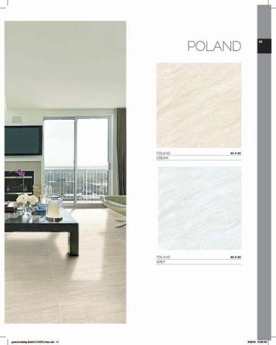 White clay ceramic tiles 80x80 cm, Brand Name : Platinum for flooring