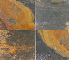 Polished Jack Black Natural Slate Stone for Flooring, Roofing, Wall