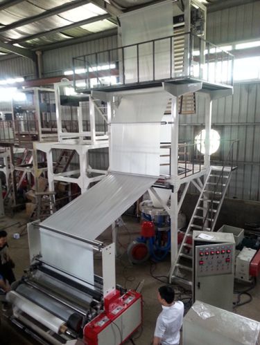 CE Standard Rotary Die Double Winder Film Blowing Machine