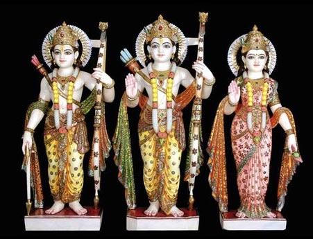 Marble ram darbar statue