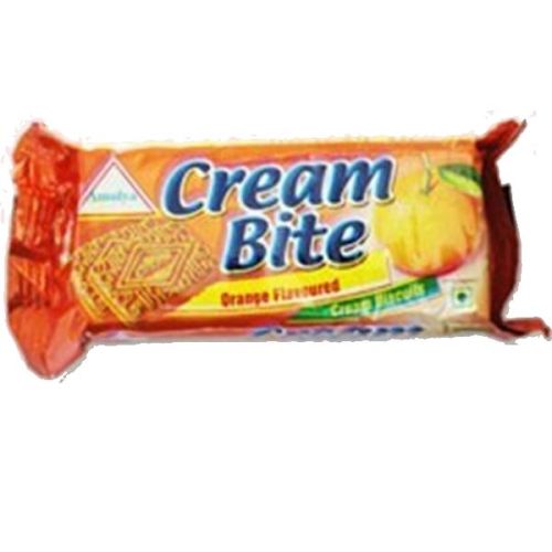 Aamulya Orange Cream Sandwich Biscuits, Shelf Life : 24 Months