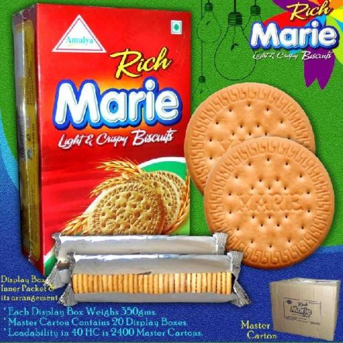 Soft Rich Marie Biscuits., Packaging Type : Bag, Box, Bulk, Family Pack, Gift Packing, Sachet, Single Package