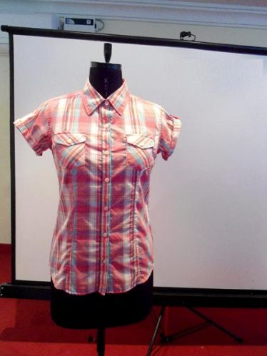 Ladies Cotton Half Sleeve Shirts, Size : M, XL