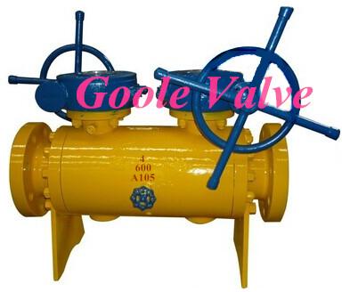 Worm Drive Double Block Ball Valve
