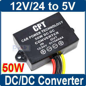 CAR LED Power Supply DC/DC Converter 50W 36V/9V To 5V