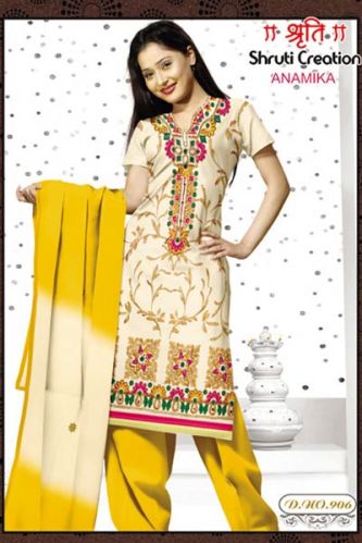 Anamika - Chanderi Silk Dress Material