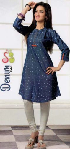 Cotton Denim Kurti