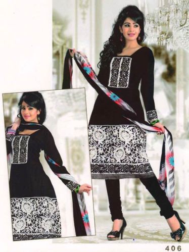 Cotton Anarkali Dress Material