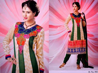 Designer Anarkali Straight Suit