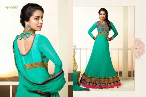 Shraddha Kapoor Khwaab Exclusive Designer Anarkali Dress Materials