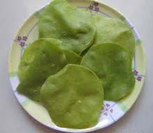 Spinach Papad