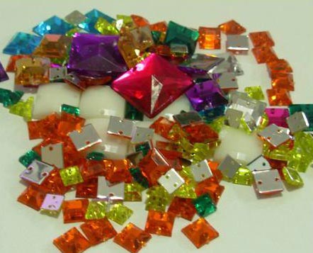 Square Acrylic Beads