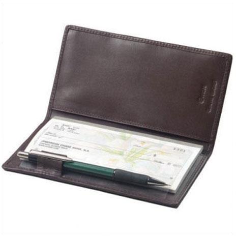 Leather Cheque Book Holder