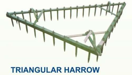 Polished Carbon Steel Triangular Harrow, For Agriculture, Certification : ISI Certified