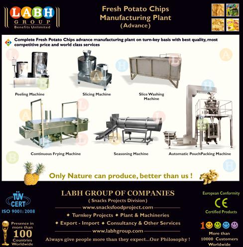 Fresh Potato Chips Production Line