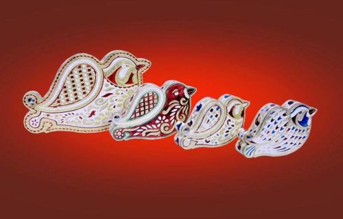 Printed Sparrow Shaped Boxes, Color : Multicolor