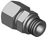 Non Polished Brass Straight Male Stud Couplings