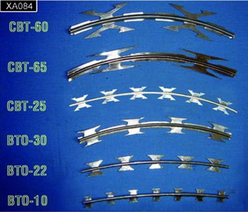 Galvanized Razor Barbed Wire, Packaging Type : silvery