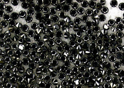 Round Black Diamonds In Single Cut, For Jewellery Use, Size : 1 Mm To 2mm