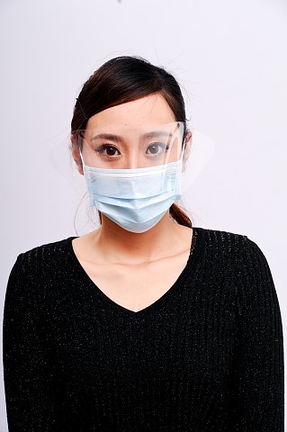 Non Woven Face Mask With Plastic Shield