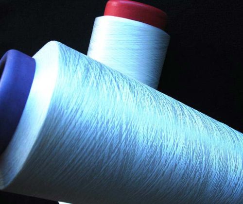 Polyester Cationic Yarn, For Embroidery, Sewing, Pattern : Plain