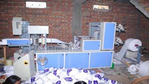 Single Size Double Deck Paper Napkin Machine