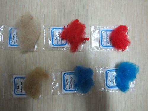 100%polyester raw Polyester Fiber, Brand Name : rainbow for spining