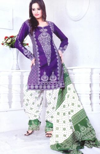 Unstitched Bandhej Salwar Suit