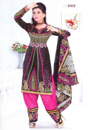 Unstitched Pure Cotton Salwar Suit