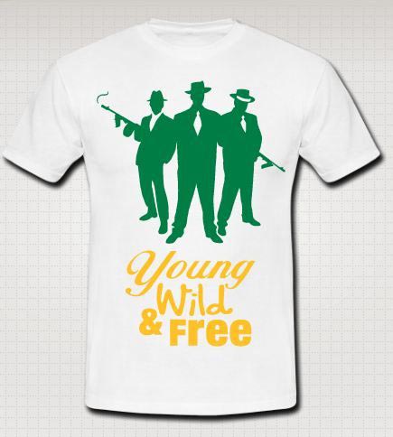 Mens Round Neck Printed T-shirts