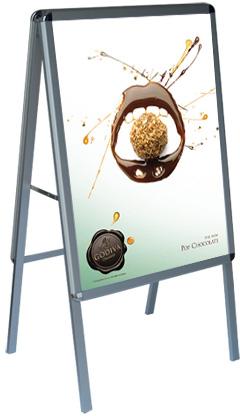 Aluminum Aluminium Poster Stand, Packaging Type : silver