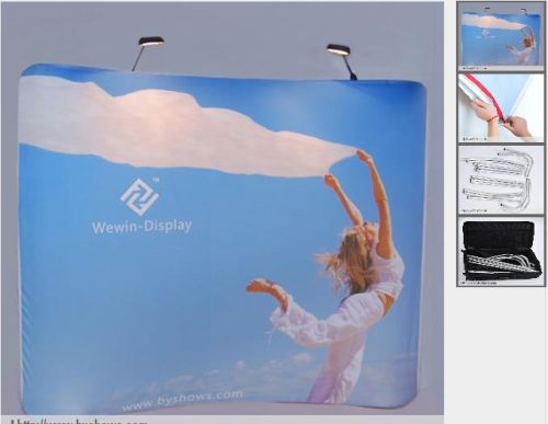 Aluminum Curved Shape POP Up Display, Brand Name : wewin