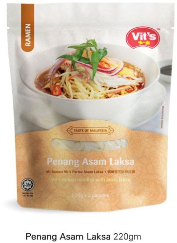 Vit's Penang Asam Laksa Noodles, Certification : GMP, HACCP, HALAL