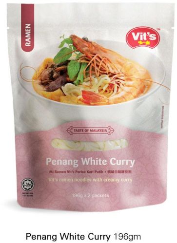 Vit's Penang White Curry Noodles, Certification : GMP, HACCP, HALAL