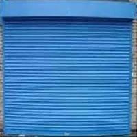 Plain Mild Steel Shutters, Color : Blue for Garage, Mall