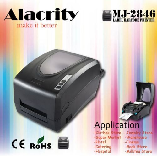 Ribbon Label Printer, Brand Name : Alacrity, Packaging Type : Black