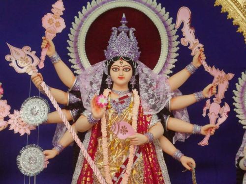 Marble Polished Durga Mata Statue, For Dust Proof, Dust Resistance, Packaging Type : Carton Box