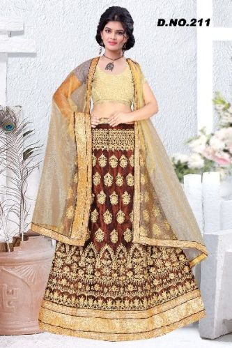 Net Bridal Lehenga Choli, Color : Attractive Color