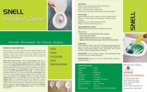 Toilet Bowl Cleaner, Packaging Size : 500ml