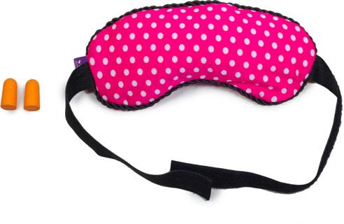Microbeads Eye Mask With Ear Plugs (pink)
