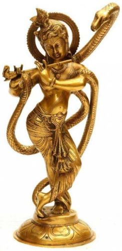 Brass Krishna Statue