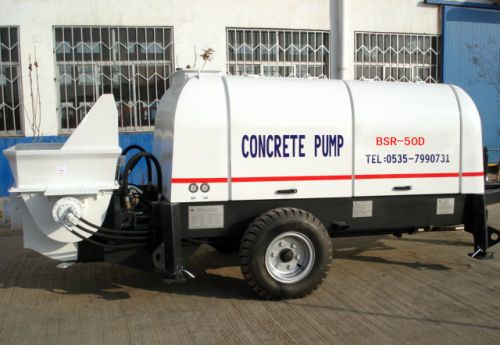 Diesel Engine Trailer Concrete Pump