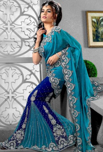 Georgette Lehenga Saree