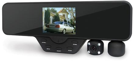 Rear View Mirror DVR Camera, Packaging Type : black