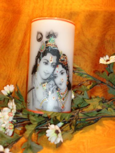 Decorare Radha Krishan Candle