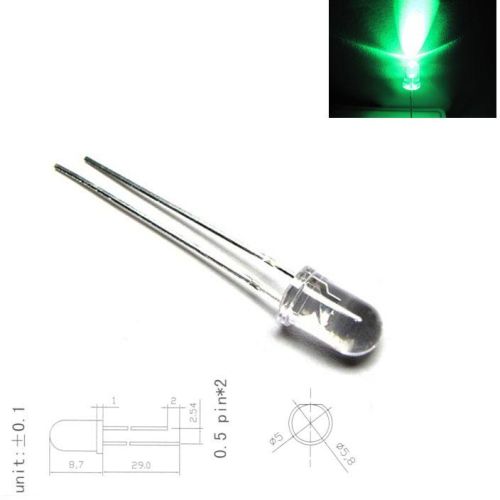 Round LED Diode Light 5mm, Brand Name : yoka