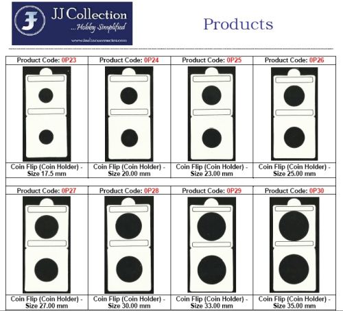 JJ Collection Cardboard Coin Holders